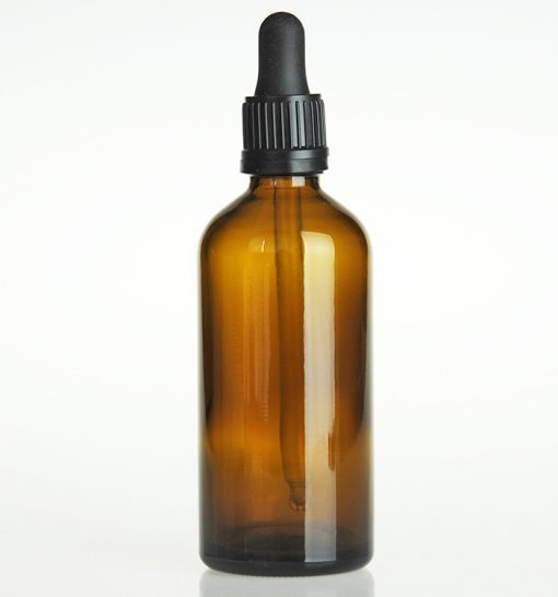 100ml Amber Glass Bulb Dropper Bottle